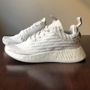 NMD R2s - all white - worn once - W size 5